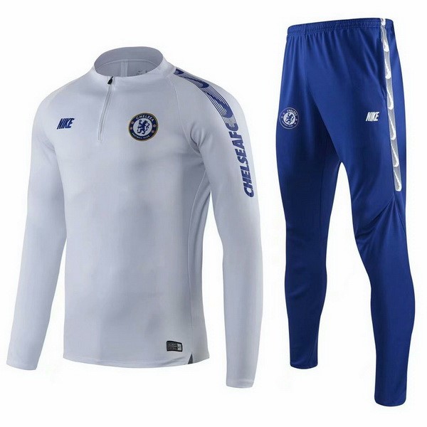 Chandal Del Niños Chelsea 2019-2020 Azul Gris